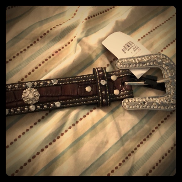 Brown everyday wear flashy belt - Picture 1 of 7